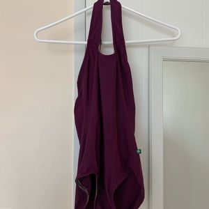 Luckyleo Leotard- Plum Halter Size: SMALL